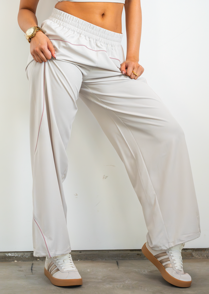 NOW Collective Rooted Wide Leg Dance Pant Stone