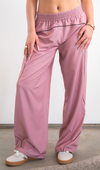 NOW Collective Rooted Wide Leg Dance Pant Mauve
