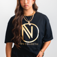 NOW Collective Soft Oversized Effortless T-Shirt - Black/Gold