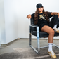 NOW Collective Soft Oversized Effortless T-Shirt - Black/Gold