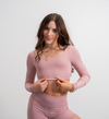 NOW Collective Glide Long Sleeve Crop Top