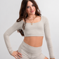 NOW Collective Glide Long Sleeve Crop Top Kids