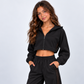NOW Collective Echo Mesh Crop Jacket Kids
